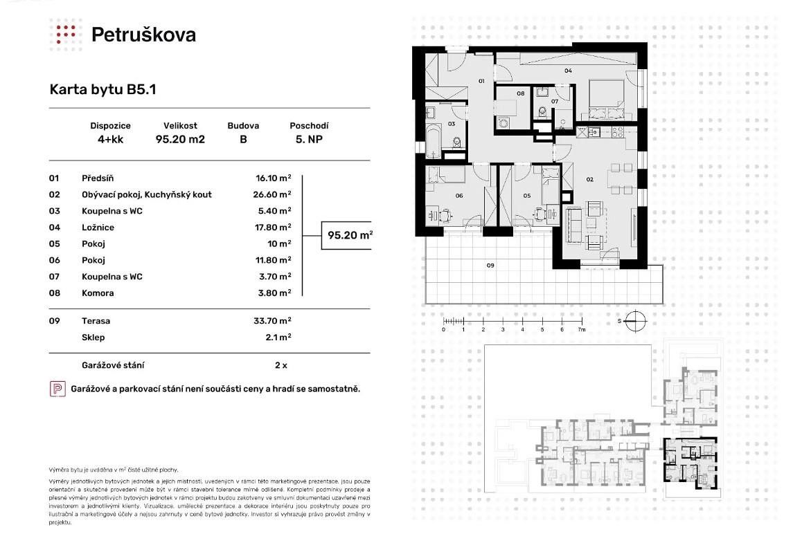 Byt 4+kk · 95 m² · Petruškova, Ostrava - 4