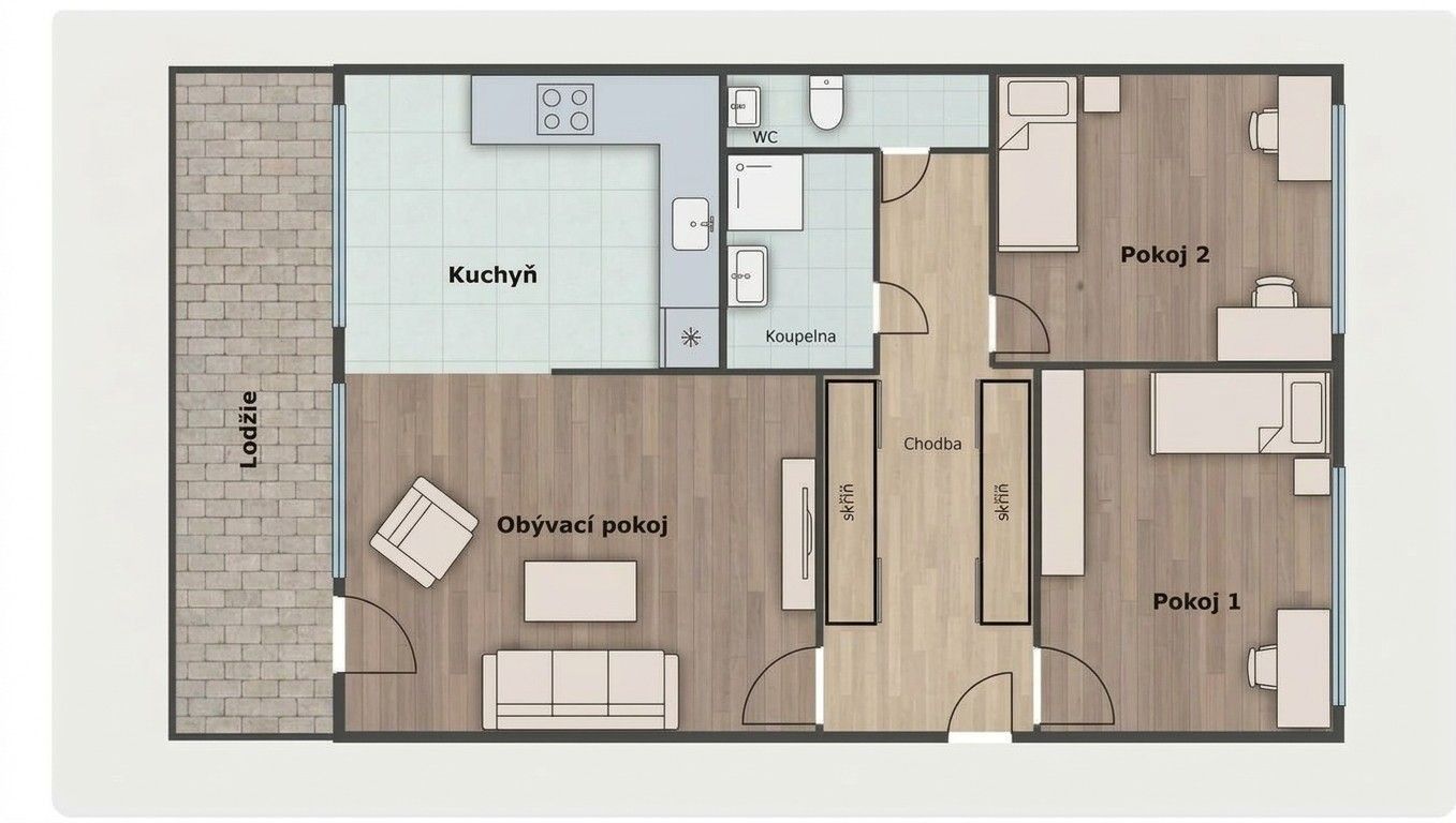Prodej byt 3+kk - Jílovská, Praha - Braník, 68 m² - 2