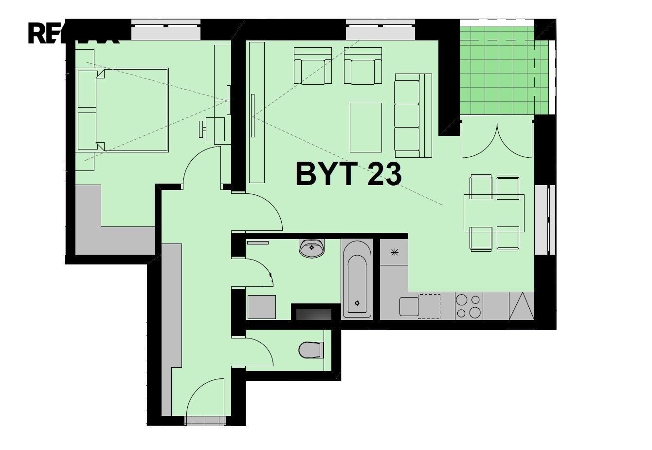 Byt 2+kk · 55 m² · Václavská 1087, Chrudim II - 4