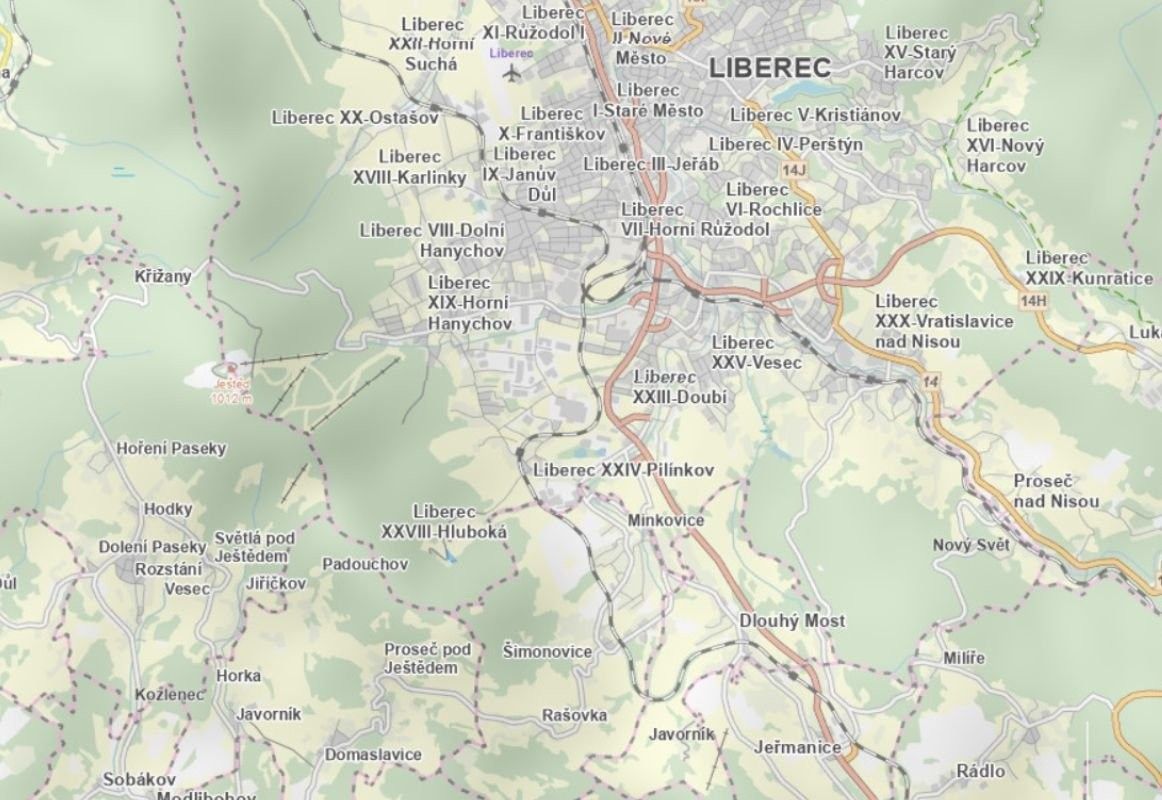 Louky, Liberec, 6 492 m²