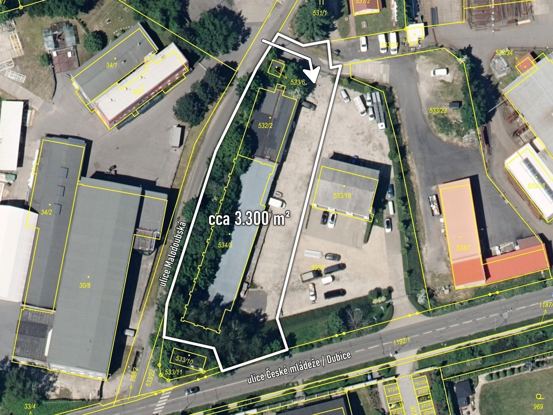 Komerční pozemky, Malodoubská , Liberec, 3 300 m² - 1