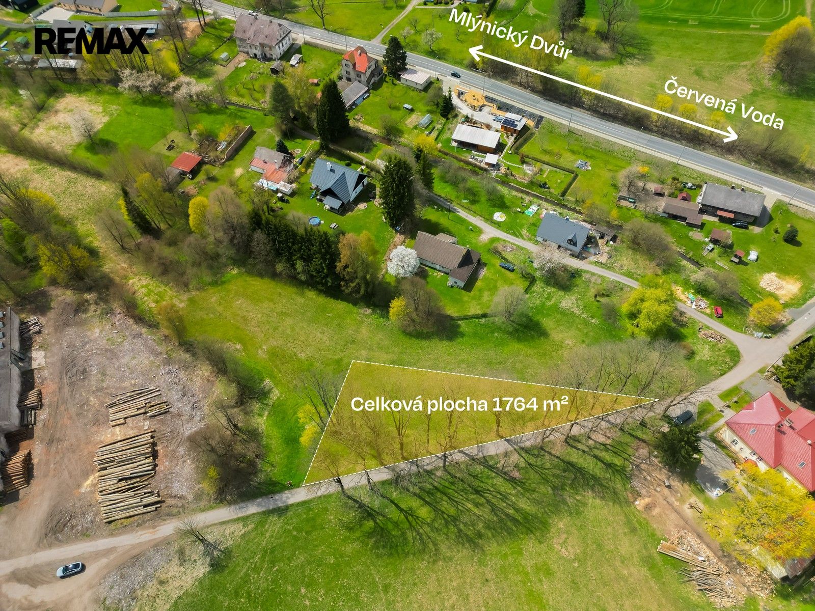 Pozemky pro bydlení, Červená Voda, 1 764 m²