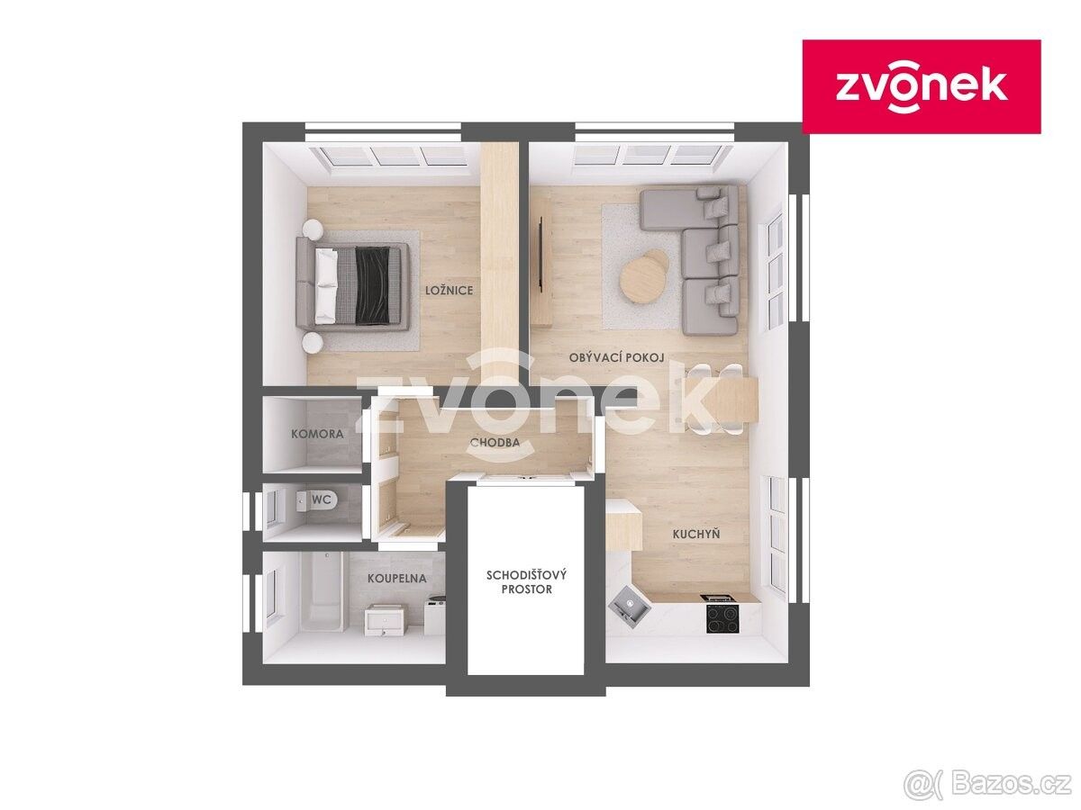 Pronájem byt - Zlín, 763 14