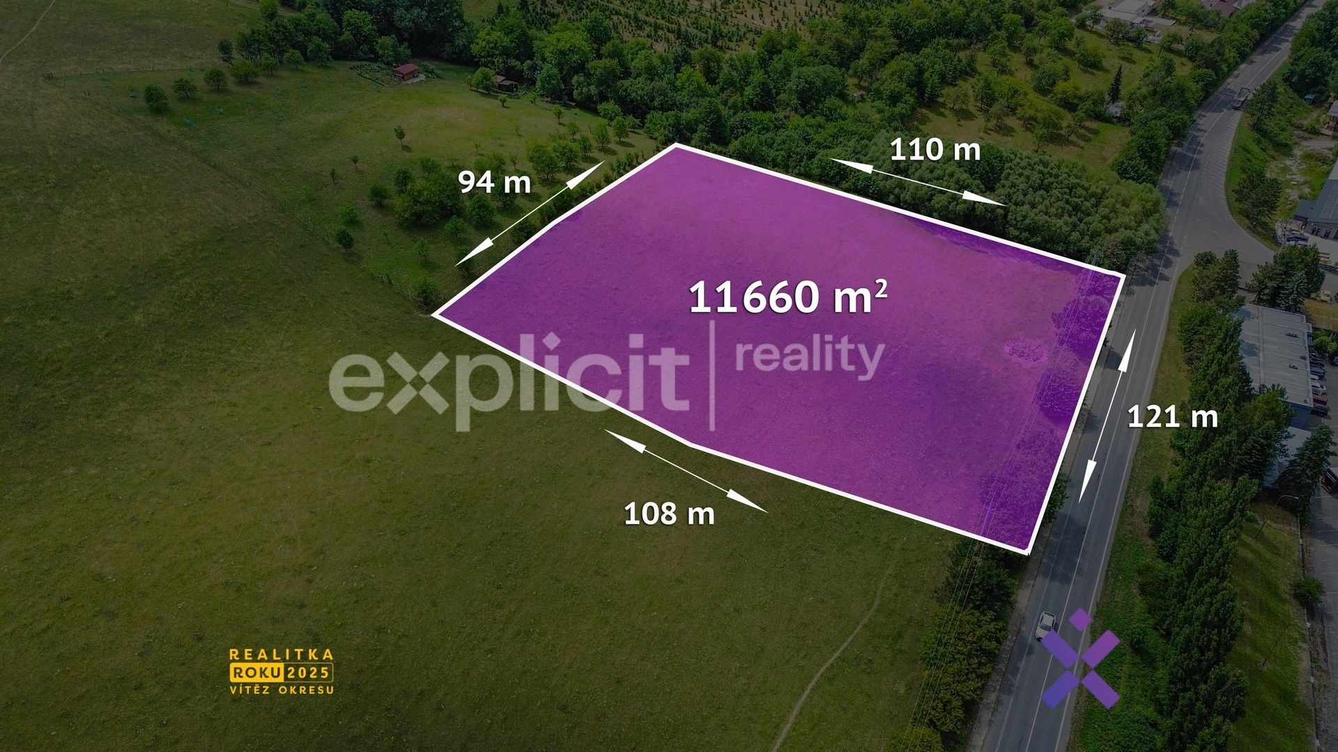 Prodej komerční pozemek - Slušovice, 11 660 m² - 5