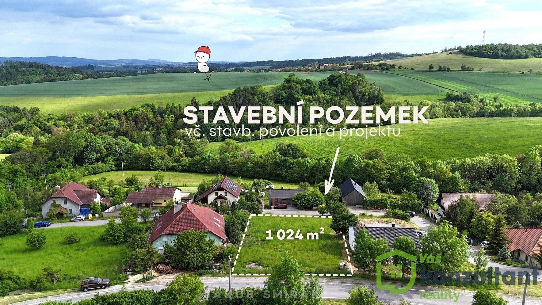 Pozemky pro bydlení, Kunice, okres Blansko, Jihomoravský kraj - 1