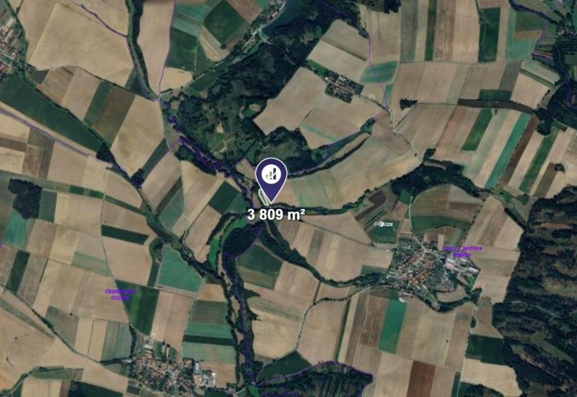 Zemědělské pozemky, Lomy, 2 539 m² - 2