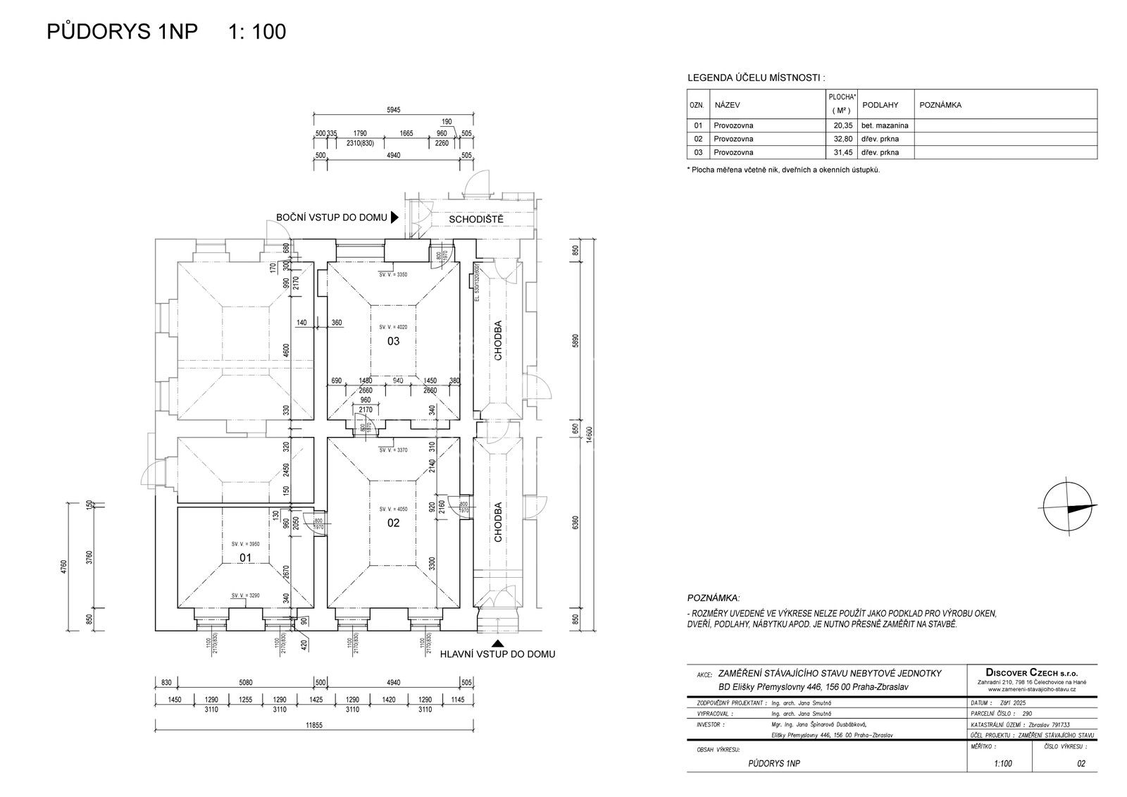 Pronájem kancelář - Elišky Přemyslovny, Praha, 85 m²