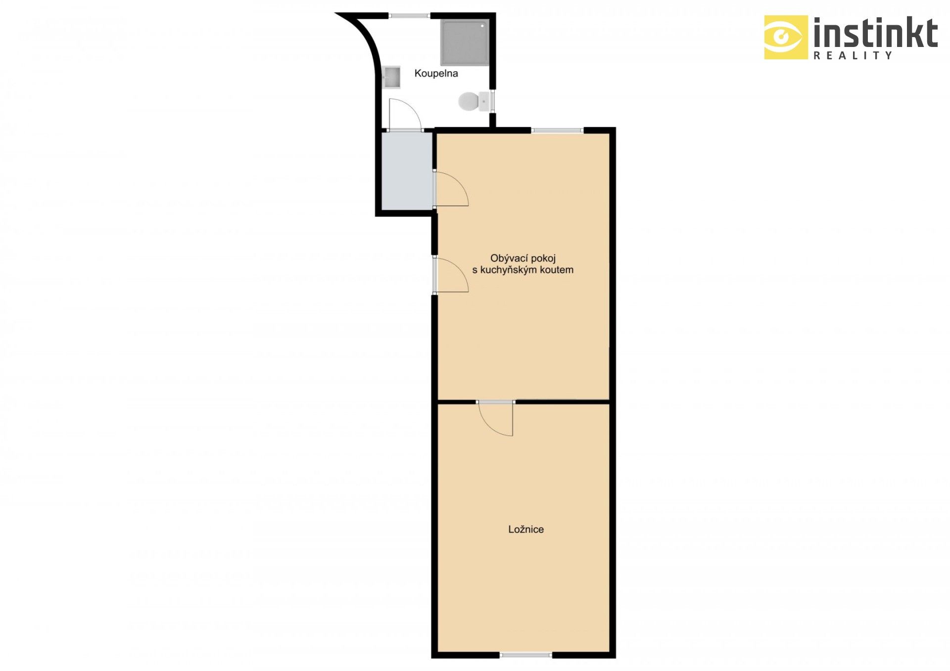 Pronájem byt 2+kk - Guldenerova, Plzeň, 44 m²