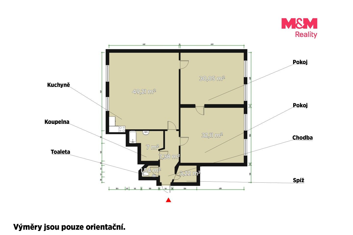 3+kk, Goethova, Plzeň, 123 m² - 2