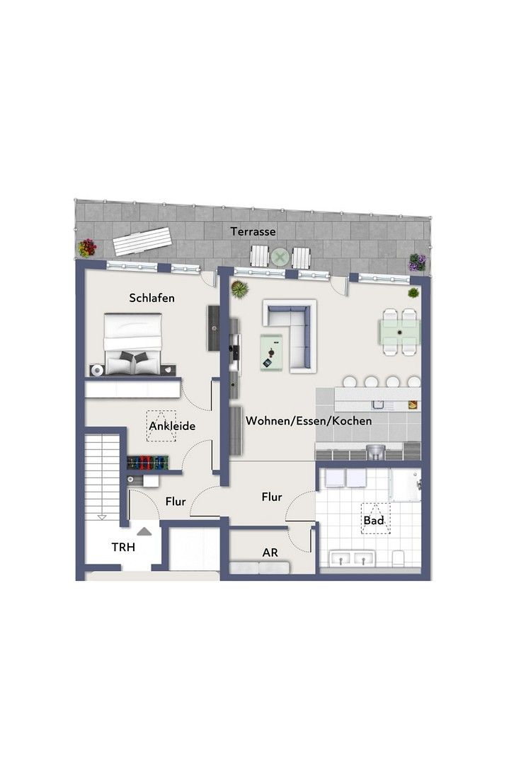 2+kk, Kölner Str. 21, , Severní Porýní-Vestfálsko, 104 m² - 1