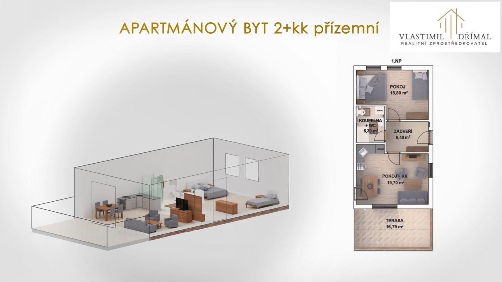 Prodej byt 2+kk - Dolní Václavov, Václavov u Bruntálu, 64 m²