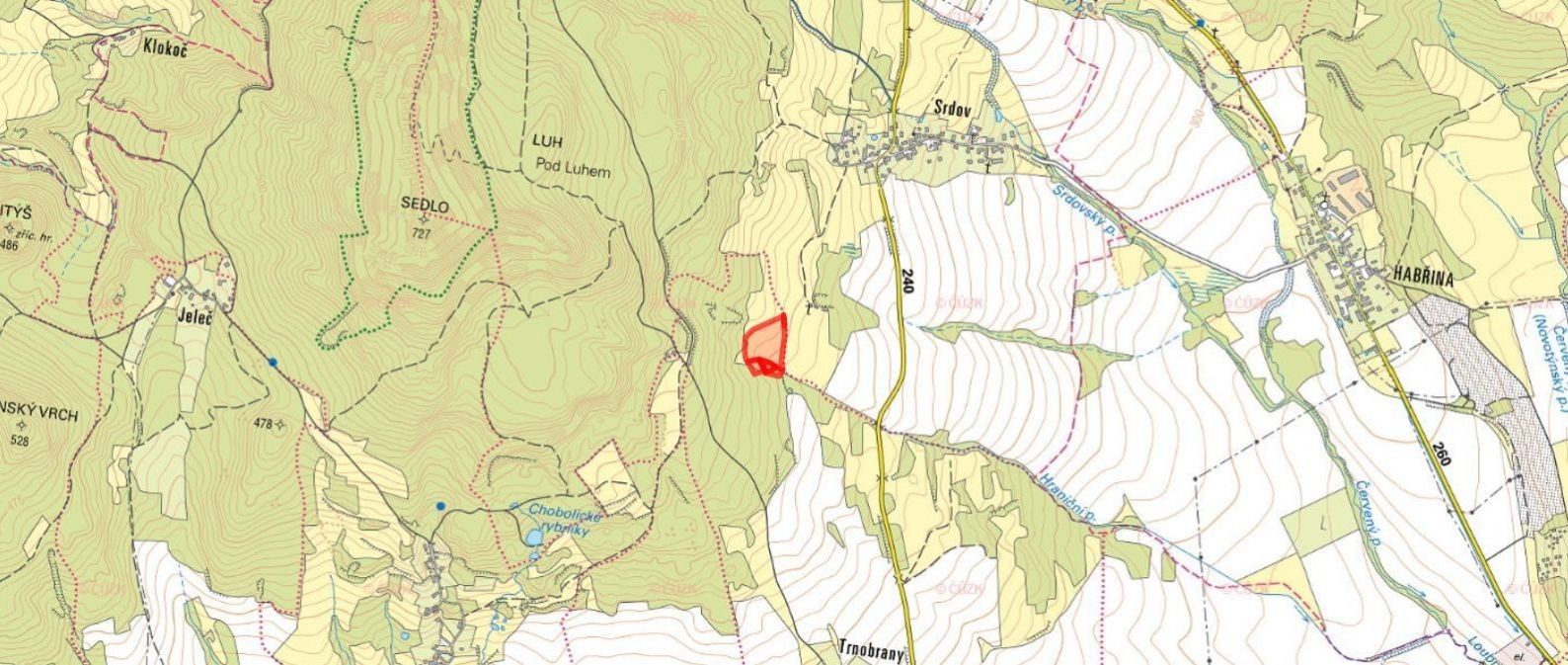 Prodej louka - Trnobrany, Liběšice