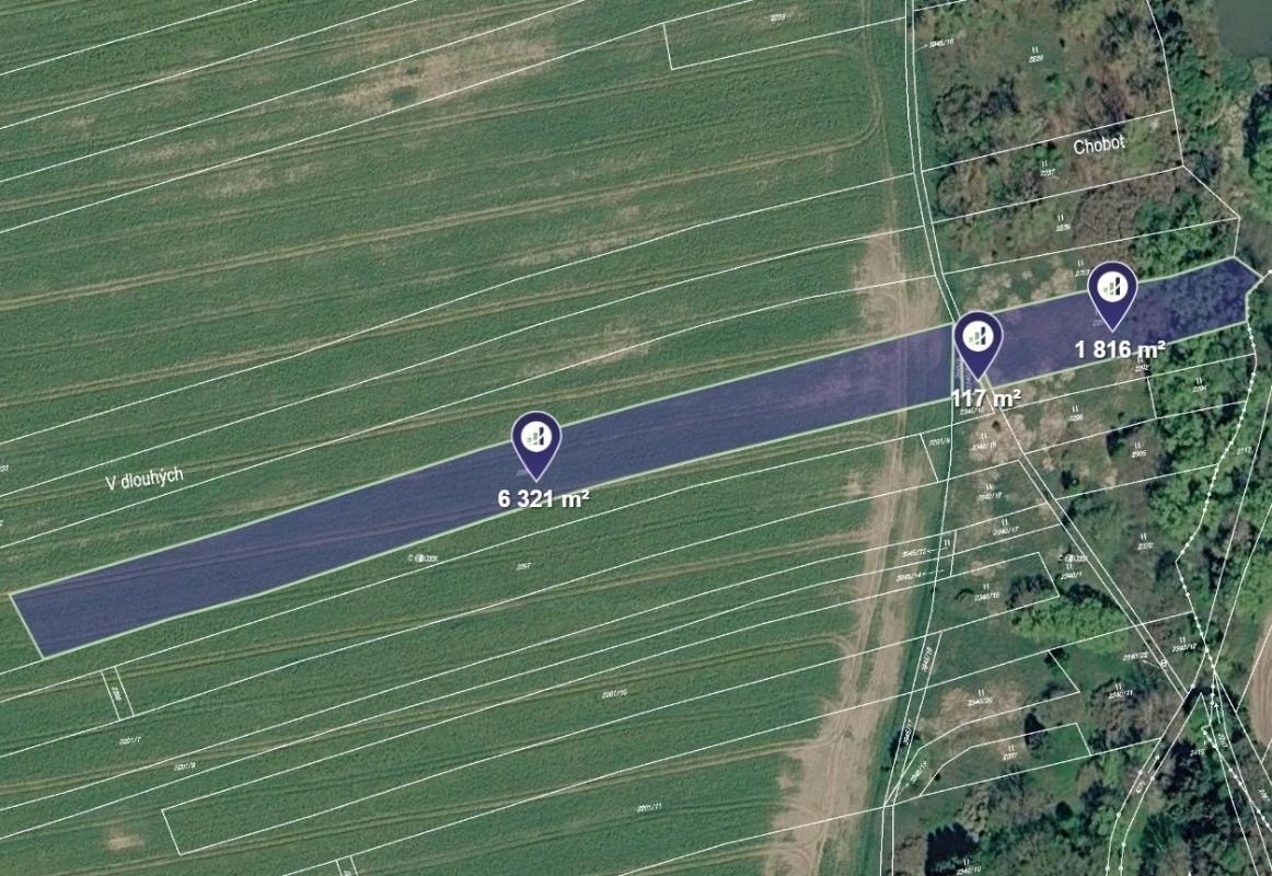 Zemědělský pozemek, 1 527 m²