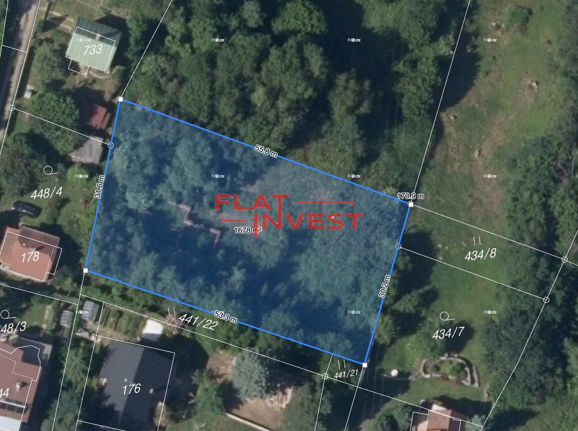 Pozemek pro bydlení, 1 678 m²