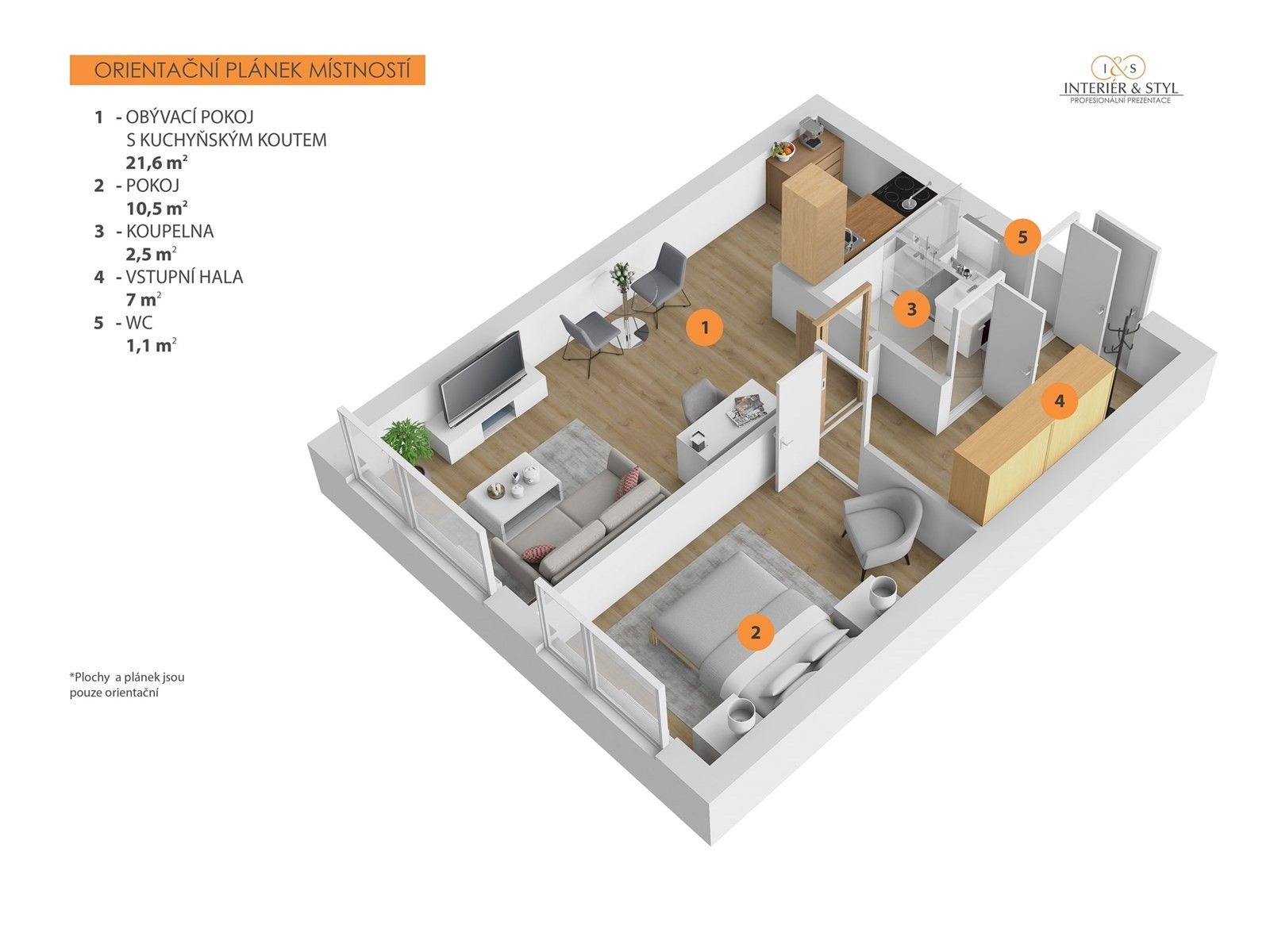 2+kk, Suchý vršek 2128, Praha Stodůlky, 43 m² - 2