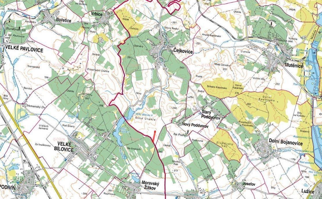 Prodej pozemek pro bydlení - Čejkovice, 696 15