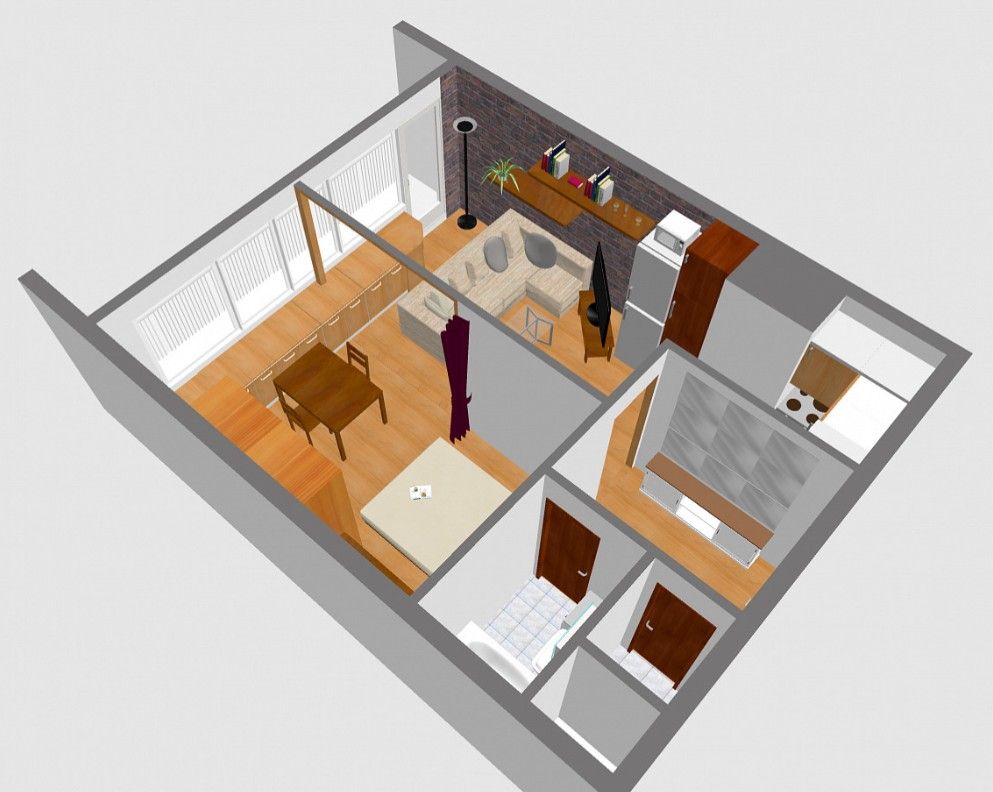 2+kk, Makovského, Praha - Řepy, 47 m² - 1