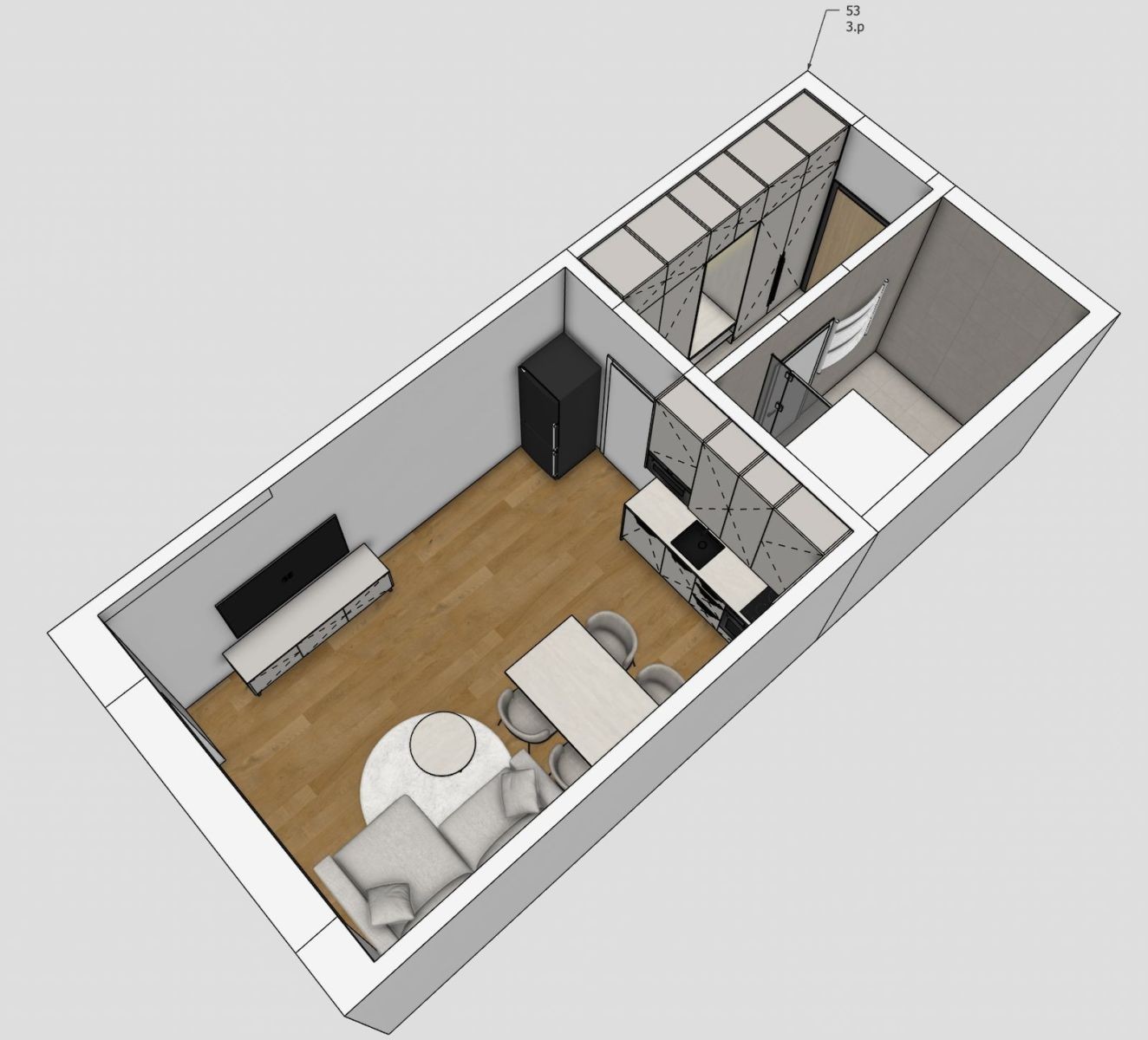 Pronájem byt 1+kk - Železná, Plzeň - Plzeň, Plzeňský kraj, 37 m² - 2