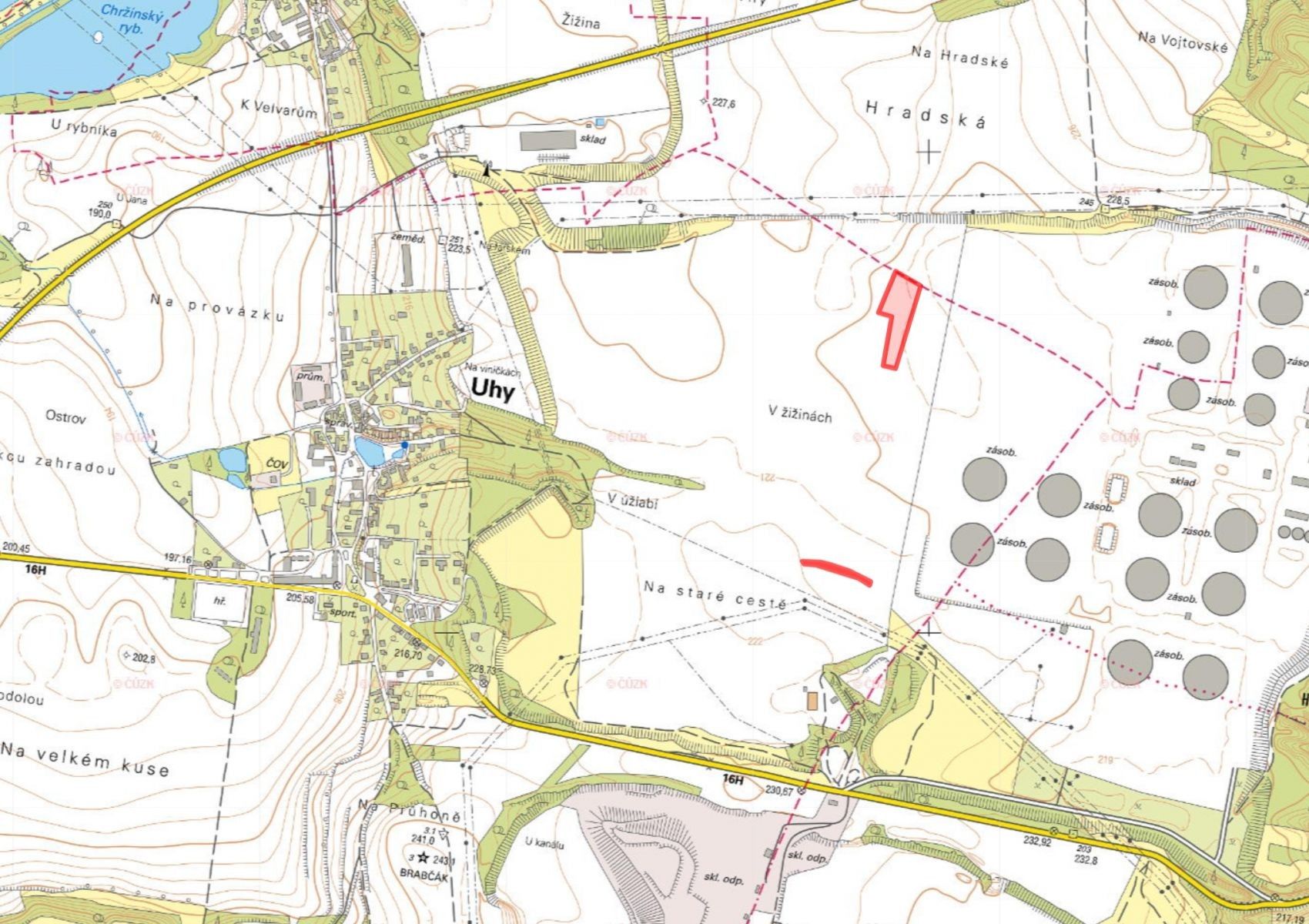 Prodej zemědělský pozemek - Uhy