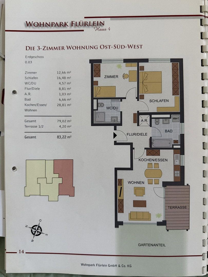3+kk, Würzburg Lengfeld Bayern 97076, 83 m² - 2