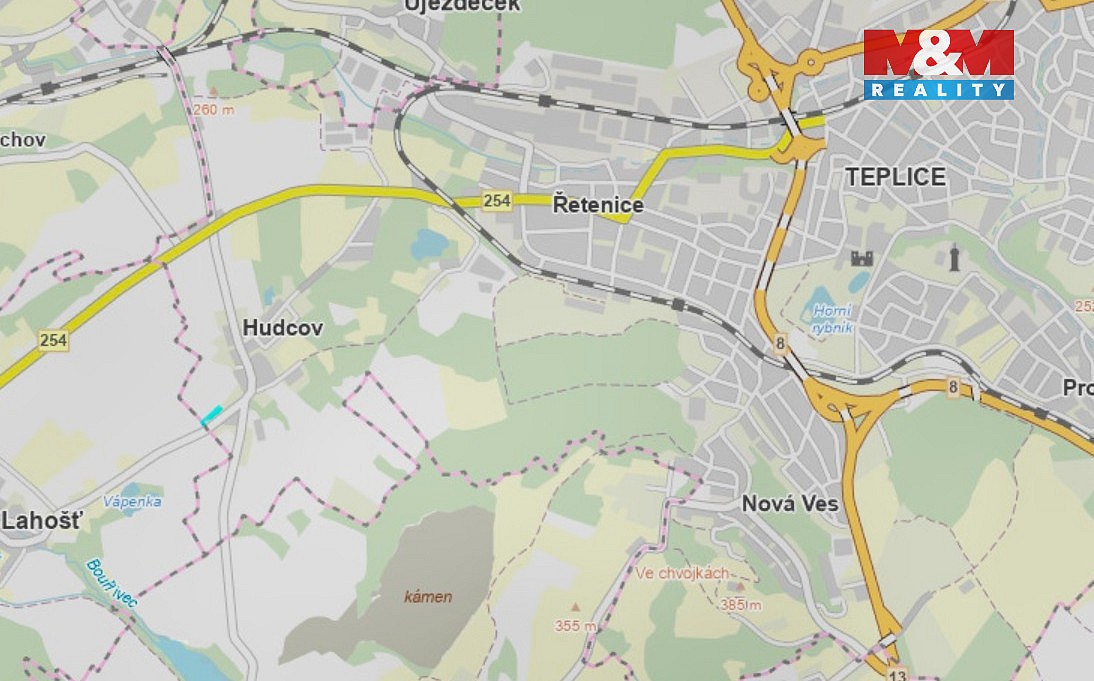 Prodej zemědělský pozemek - Teplice - Hudcov - 5