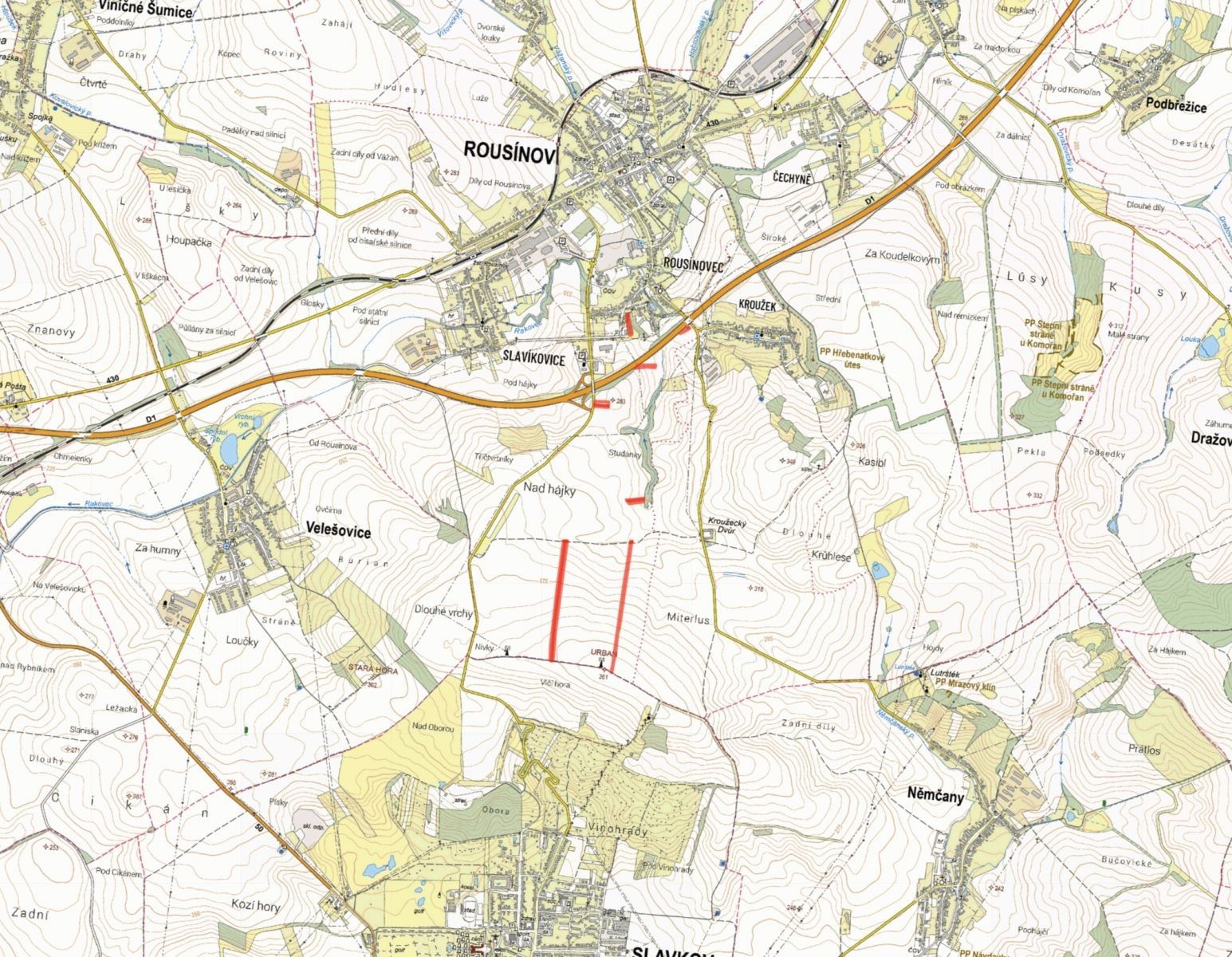 Zemědělské pozemky, Rousínov - 2