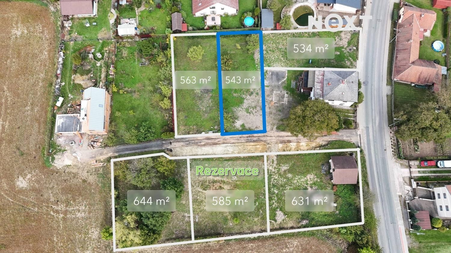 Prodej pozemek pro bydlení - Bukovina nad Labem