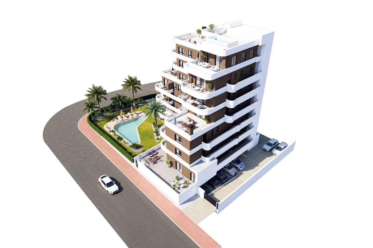 4+kk, Guardamar del Segura, Španělsko, 80 m² - 2
