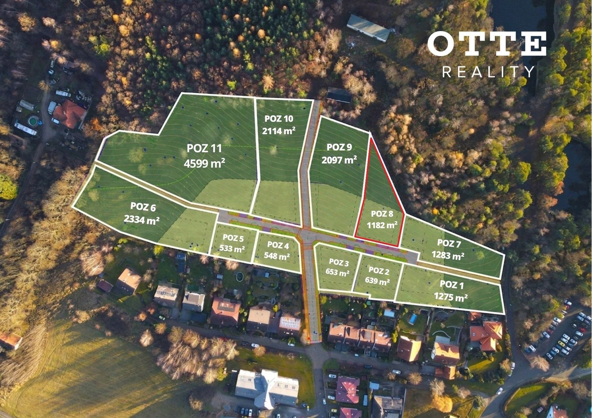 Pozemek pro bydlení, 1 182 m²