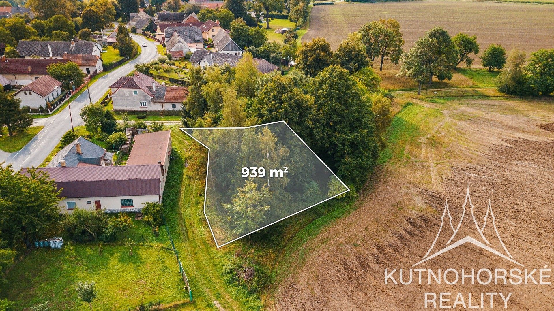 Prodej pozemek pro bydlení - Prostřední Ves, Bohdaneč, 939 m²