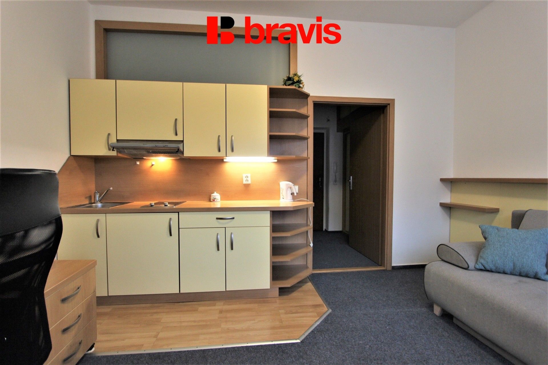 Pronájem byt 1+kk - Hoppova 880, Brno Veveří, 23 m² - 2