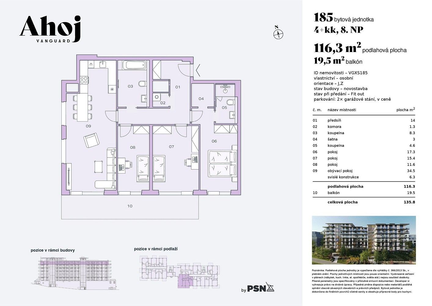 4+kk, Praha - Modřany, okres Praha 12, Hlavní město Praha, 110 m² - 2