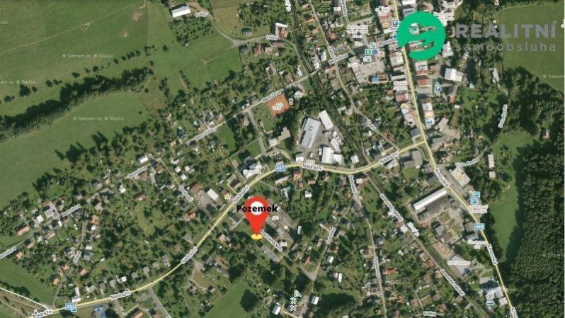 Prodej pozemek pro bydlení - Zlaté Hory, 1 158 m²