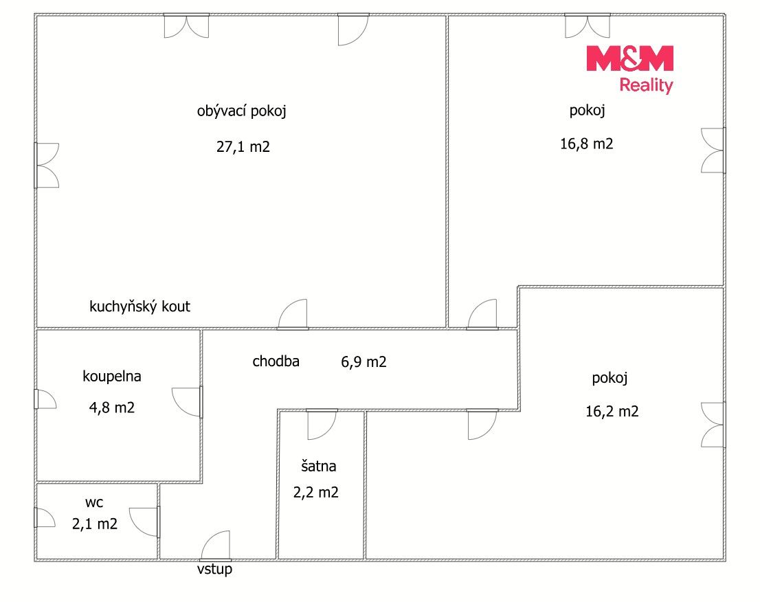 3+kk, Osadní, Kostelec nad Černými lesy, 76 m² - 2