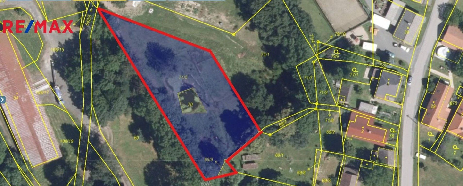 Pozemky pro bydlení, Kámen, 2 m²