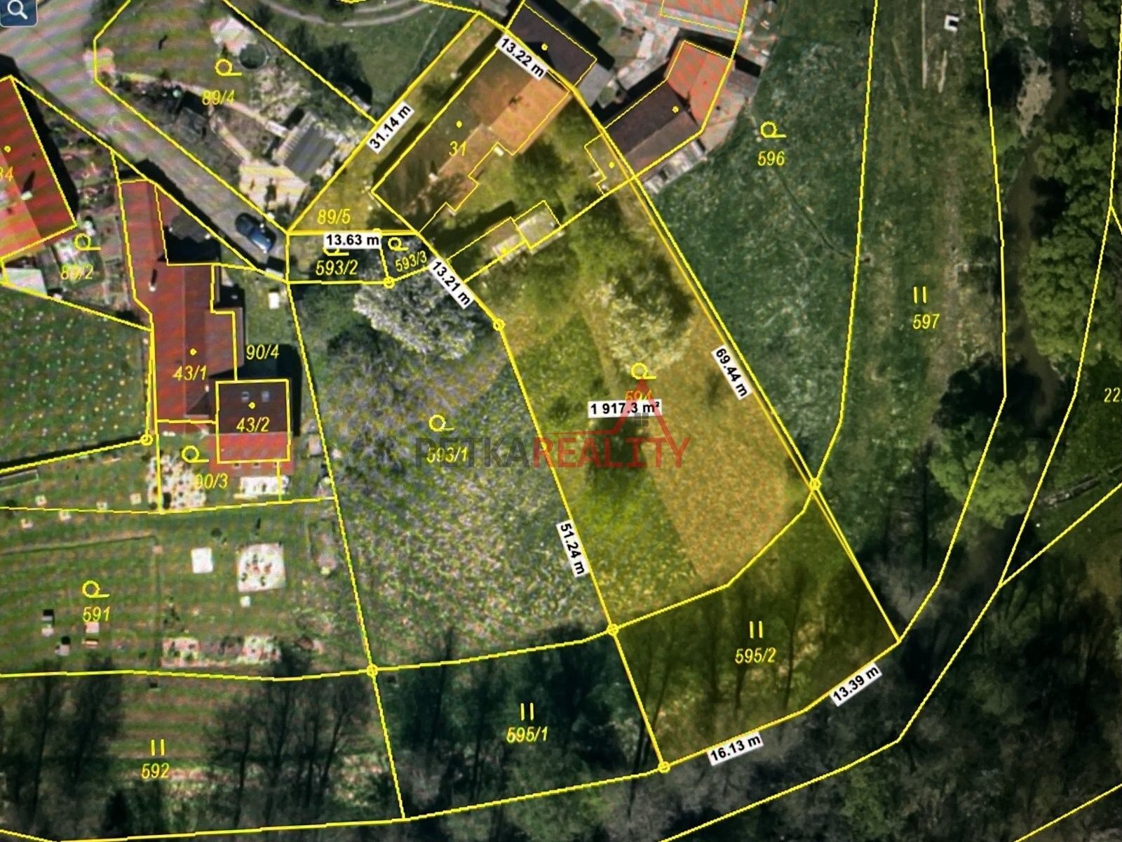 Prodej pozemek pro bydlení - Potoční, Tábor, 1 823 m²