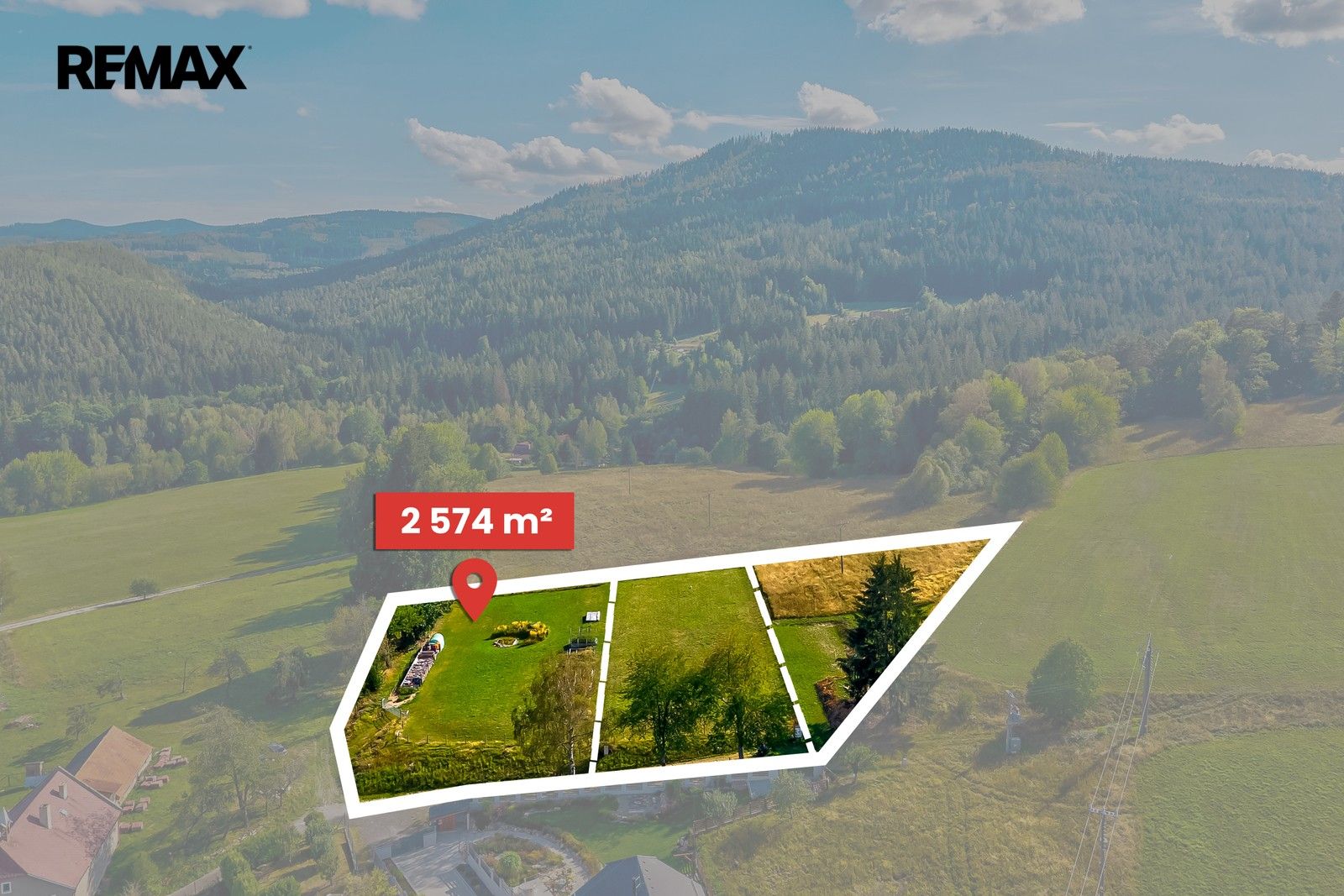 Pozemek pro bydlení · 2 574 m² · Vyšší Brod - 1