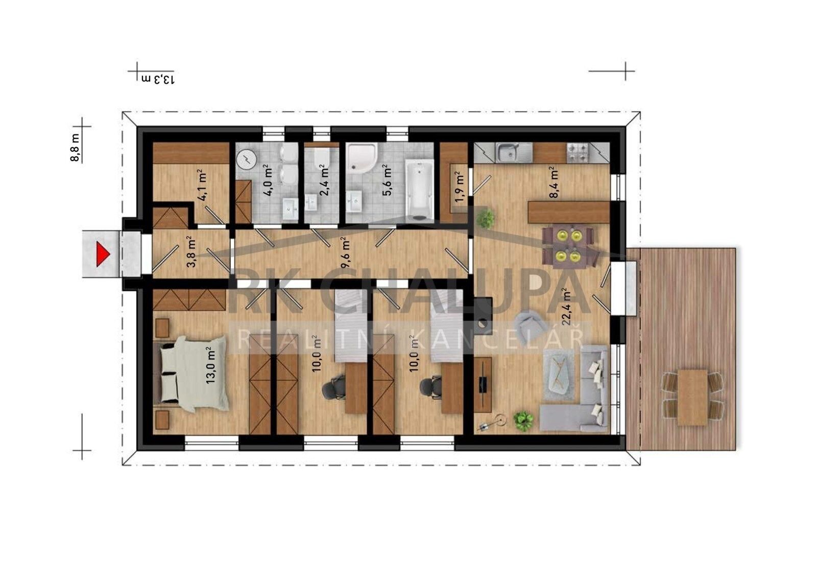 Rodinný dům · 104 m² · Třešňovka, Hluboká nad Vltavou - 4