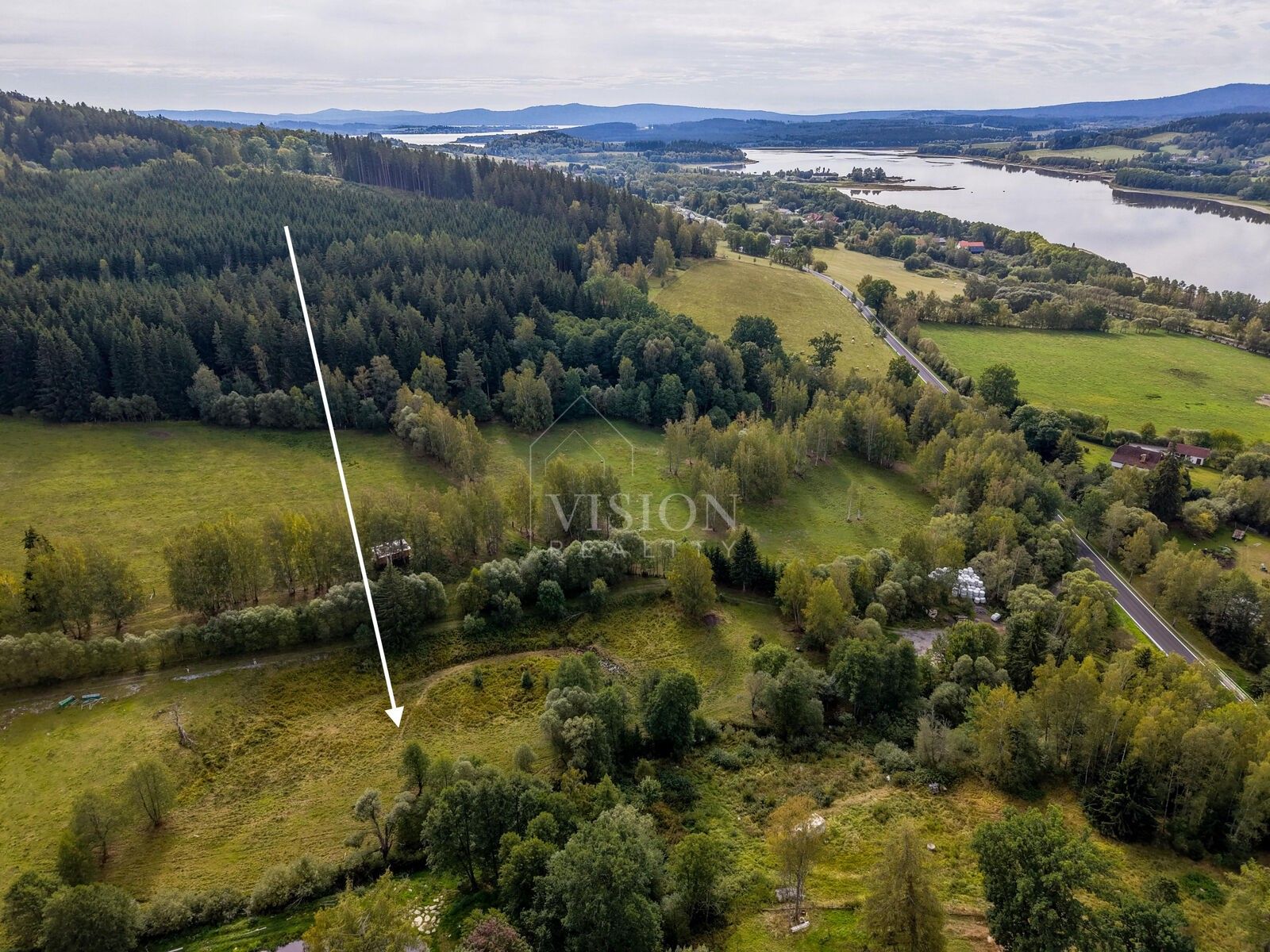 Prodej pozemek pro bydlení - Horní Planá, 1 286 m² - 1