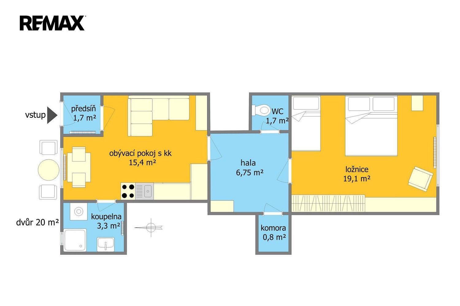 Byt 2+kk · 50 m² · Anenská, Brno - Staré Brno - 4