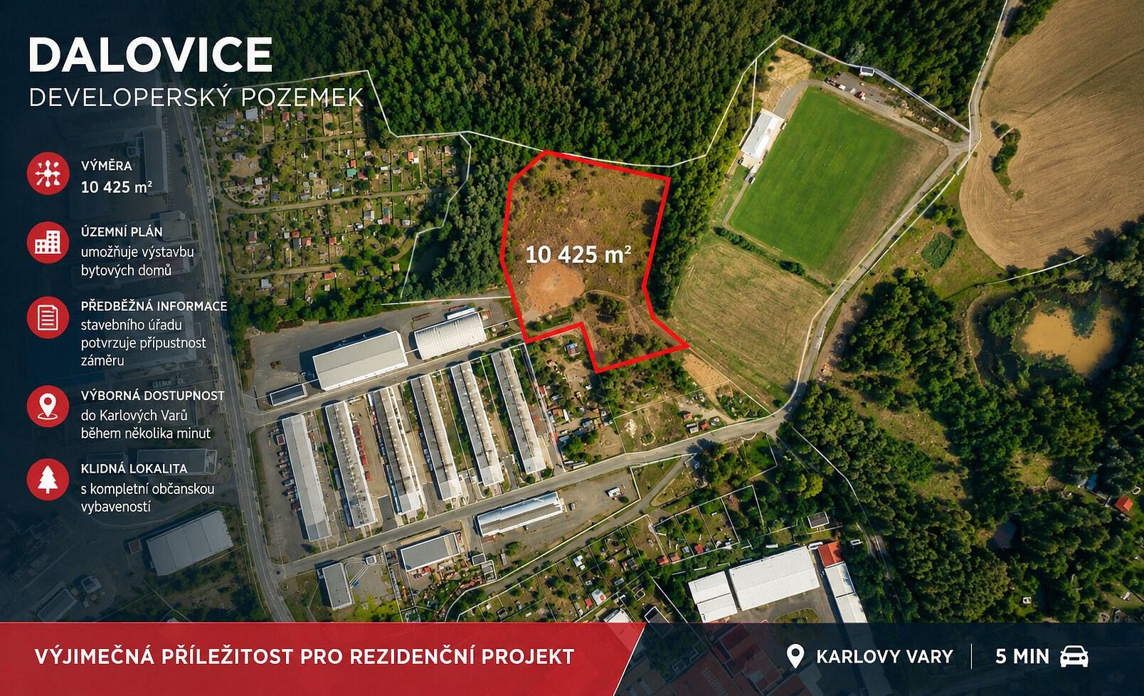 Pozemek pro bydlení, 10 425 m²