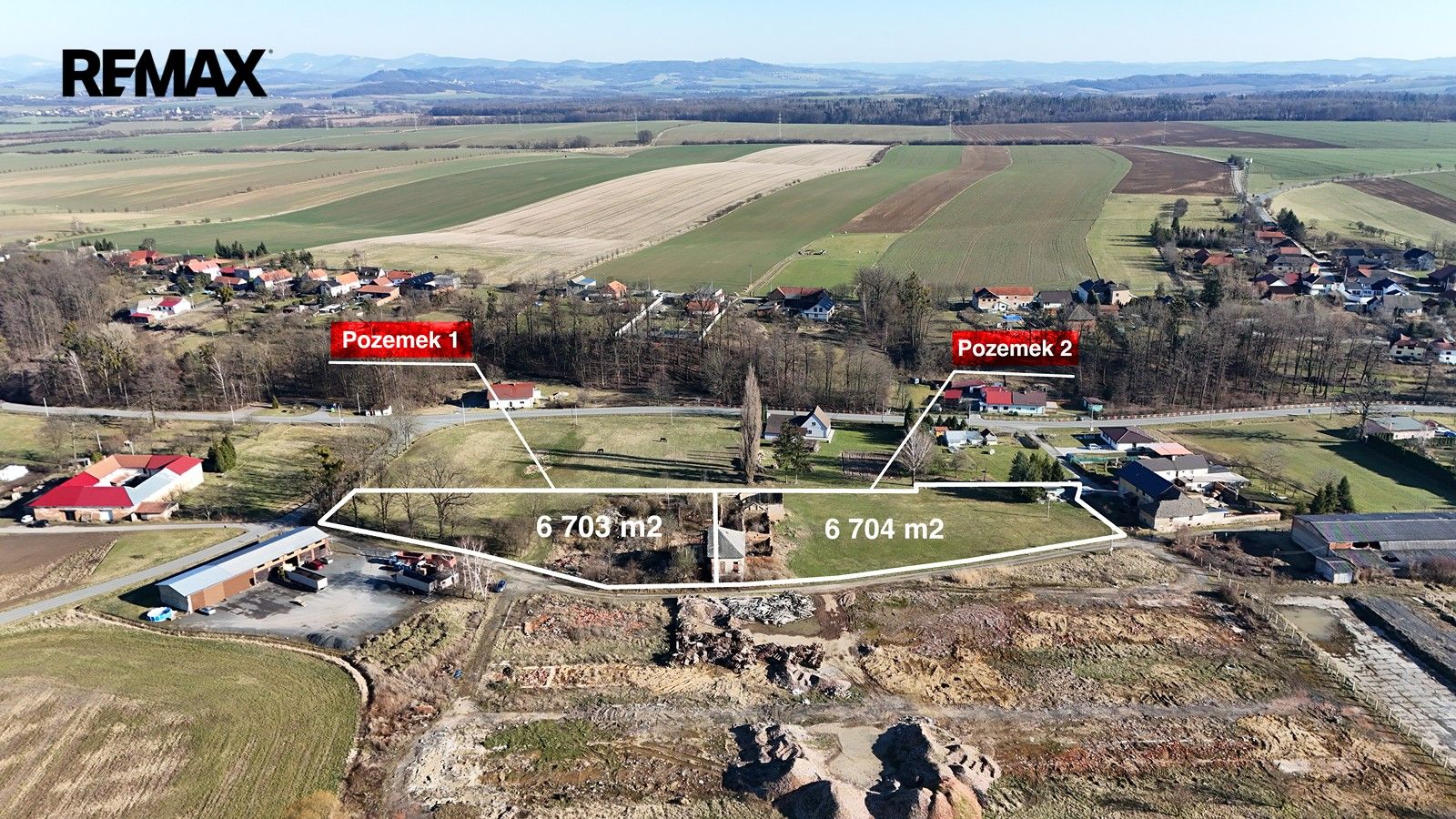 Komerční pozemky, Vražné, 6 704 m² - 2