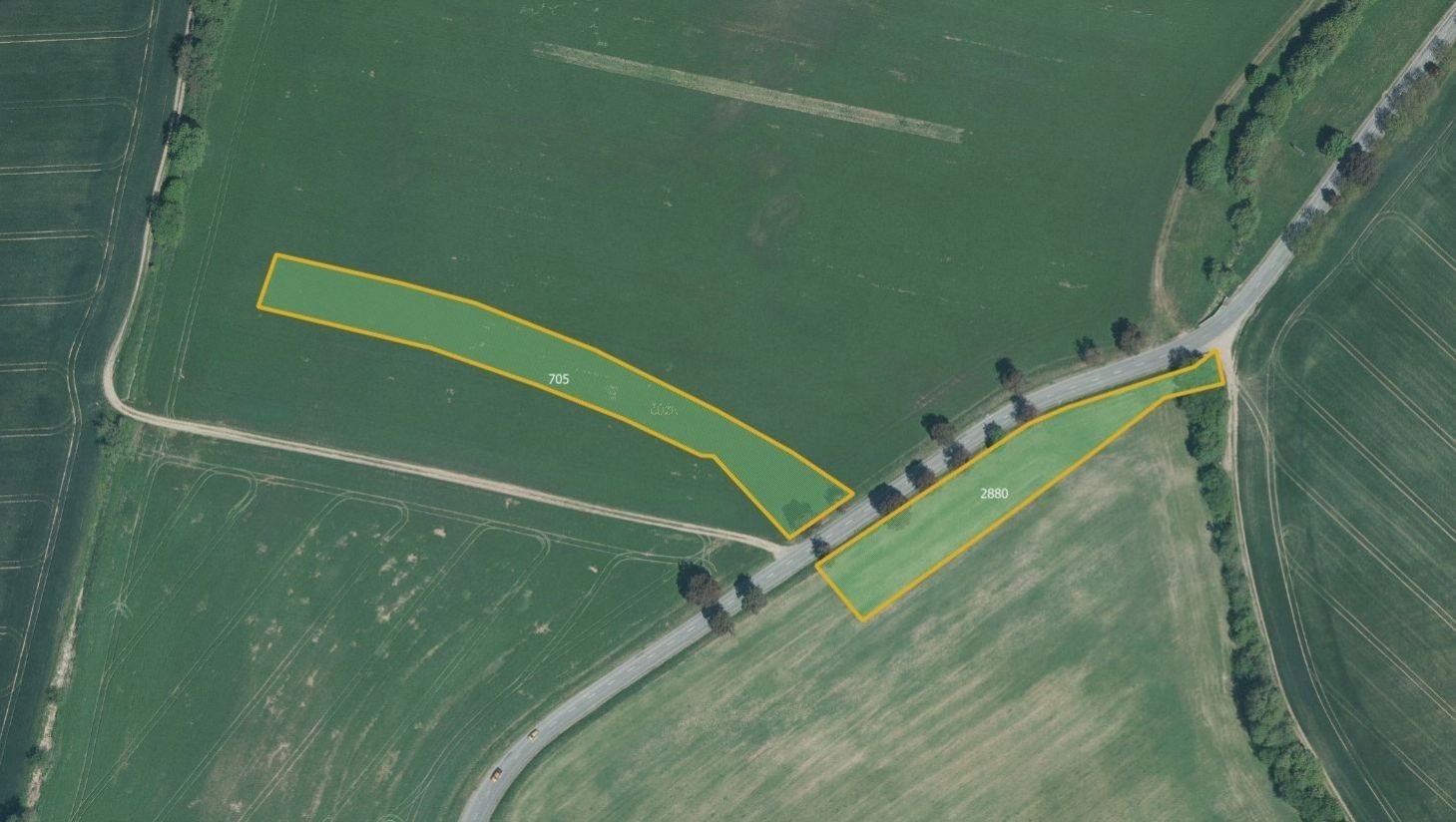 Zemědělské pozemky, Roštín