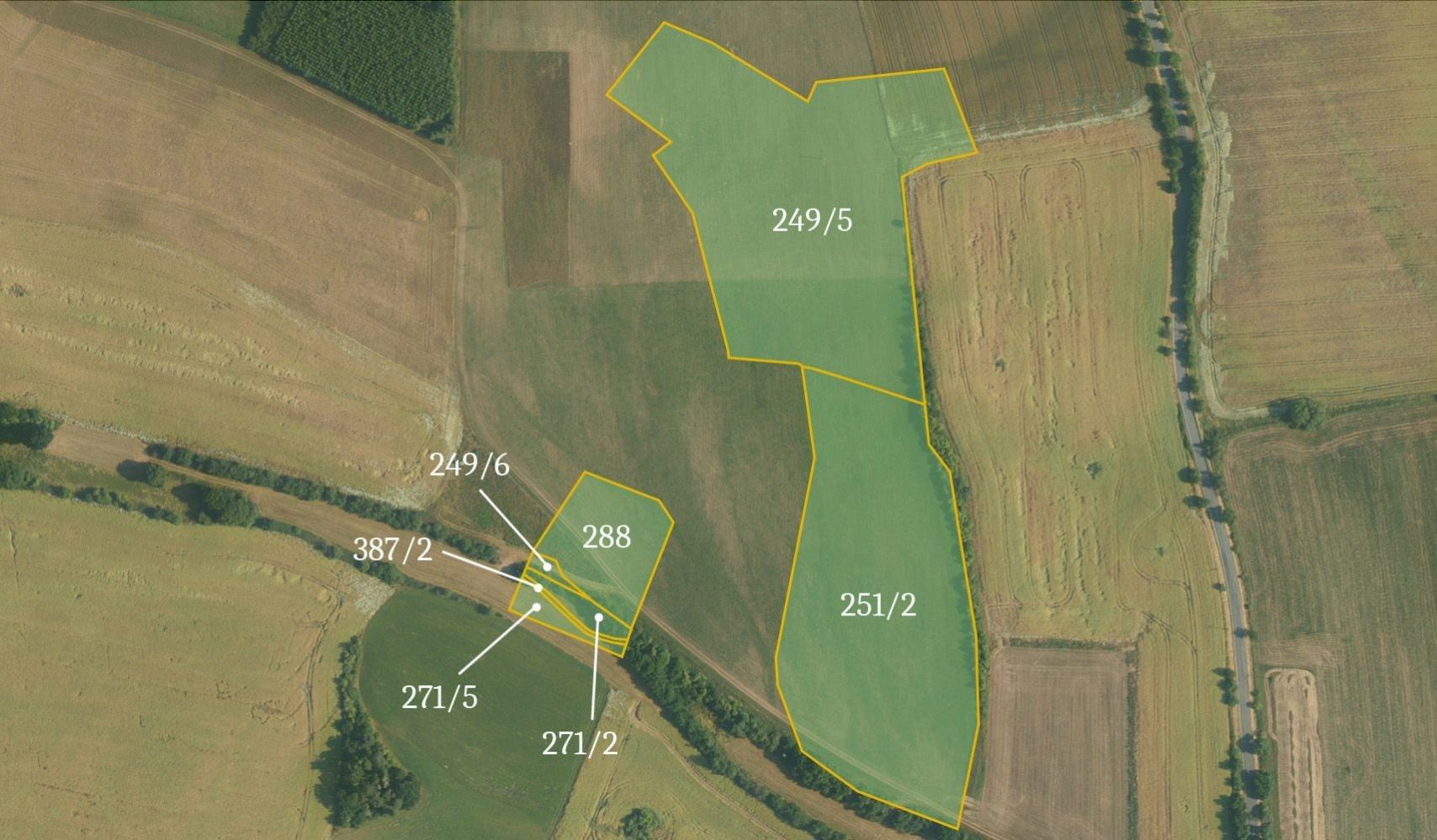 Zemědělské pozemky, Výžerky, 65 561 m²