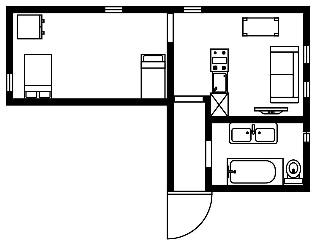 Pronájem byt 2+kk - K Lanovce, Jáchymov, 69 m² - 2
