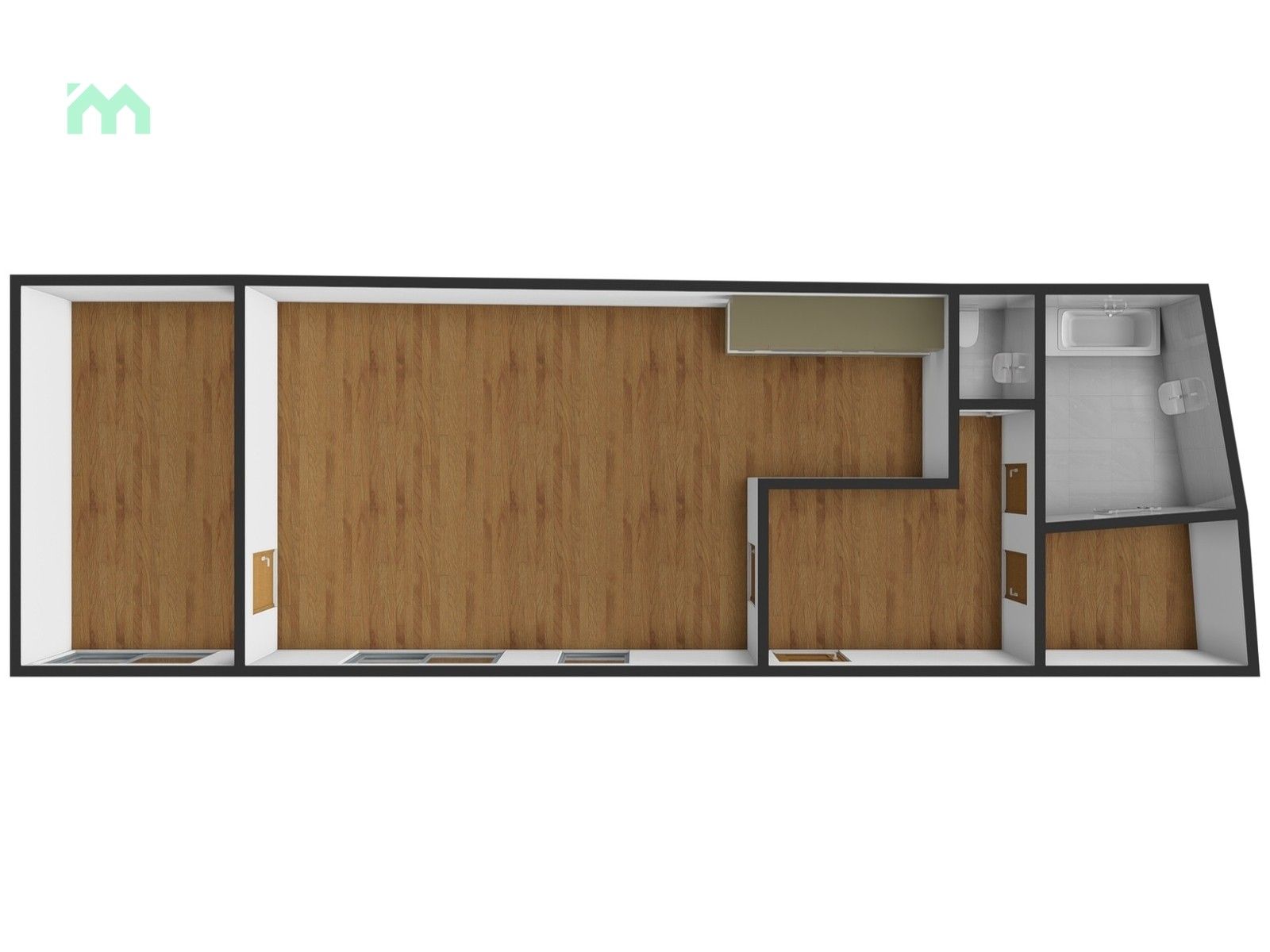 Pronájem byt 2+kk - Osecká, Lipník nad Bečvou I-Město, 81 m² - 5