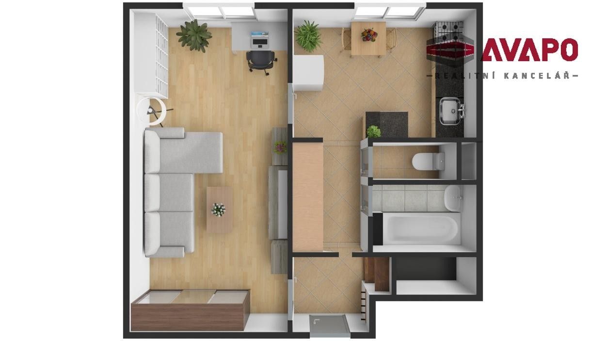 1+1, Ratibořská, Opava, 45 m² - 2