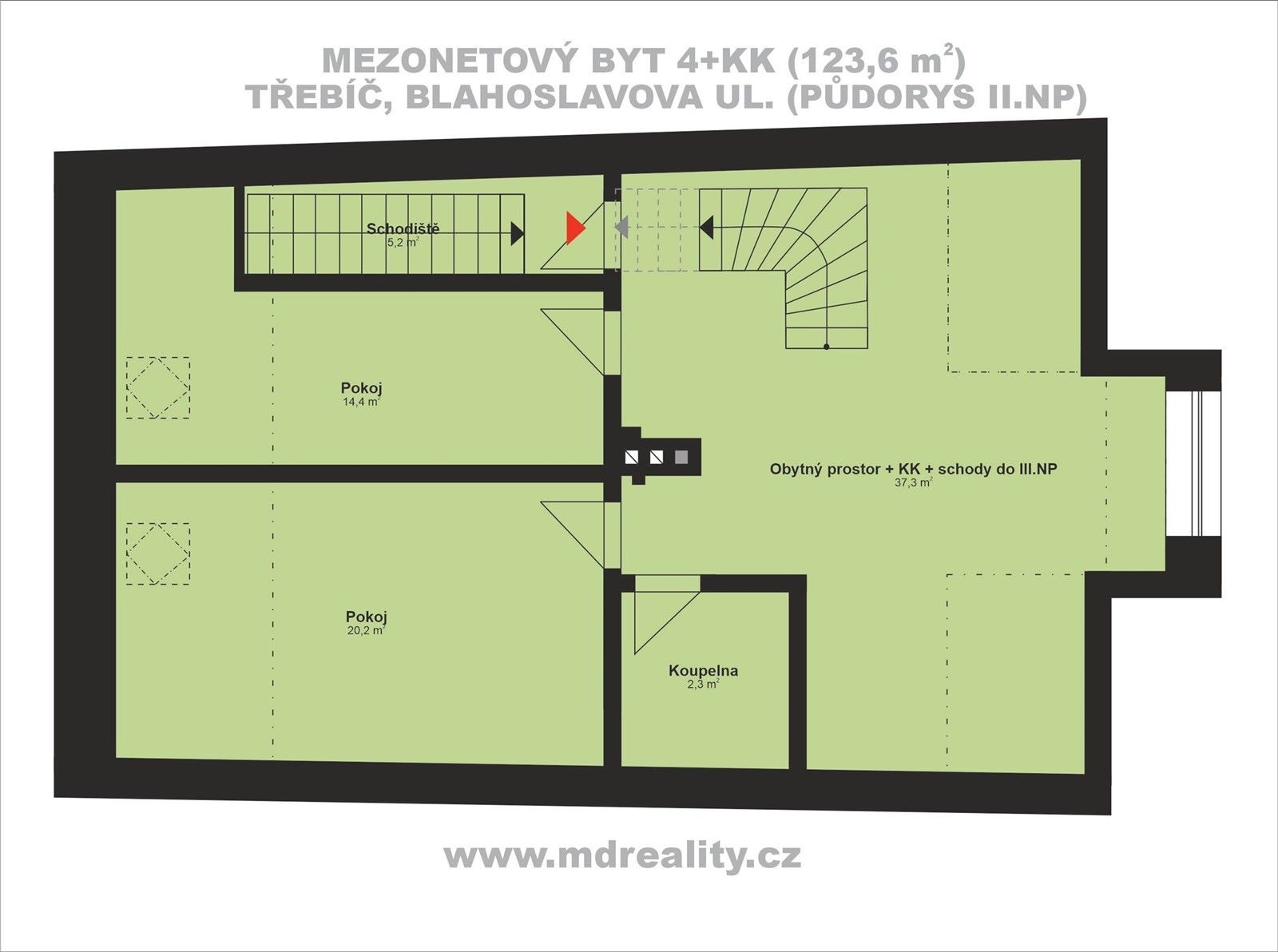 Prodej byt 4+kk - Blahoslavova, Třebíč, 124 m²