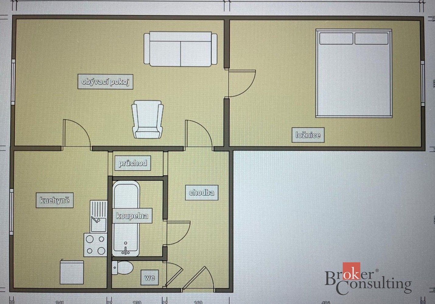 Prodej byt 2+1 - Hořovice, okres Beroun, Středočeský kraj, 47 m² - 5