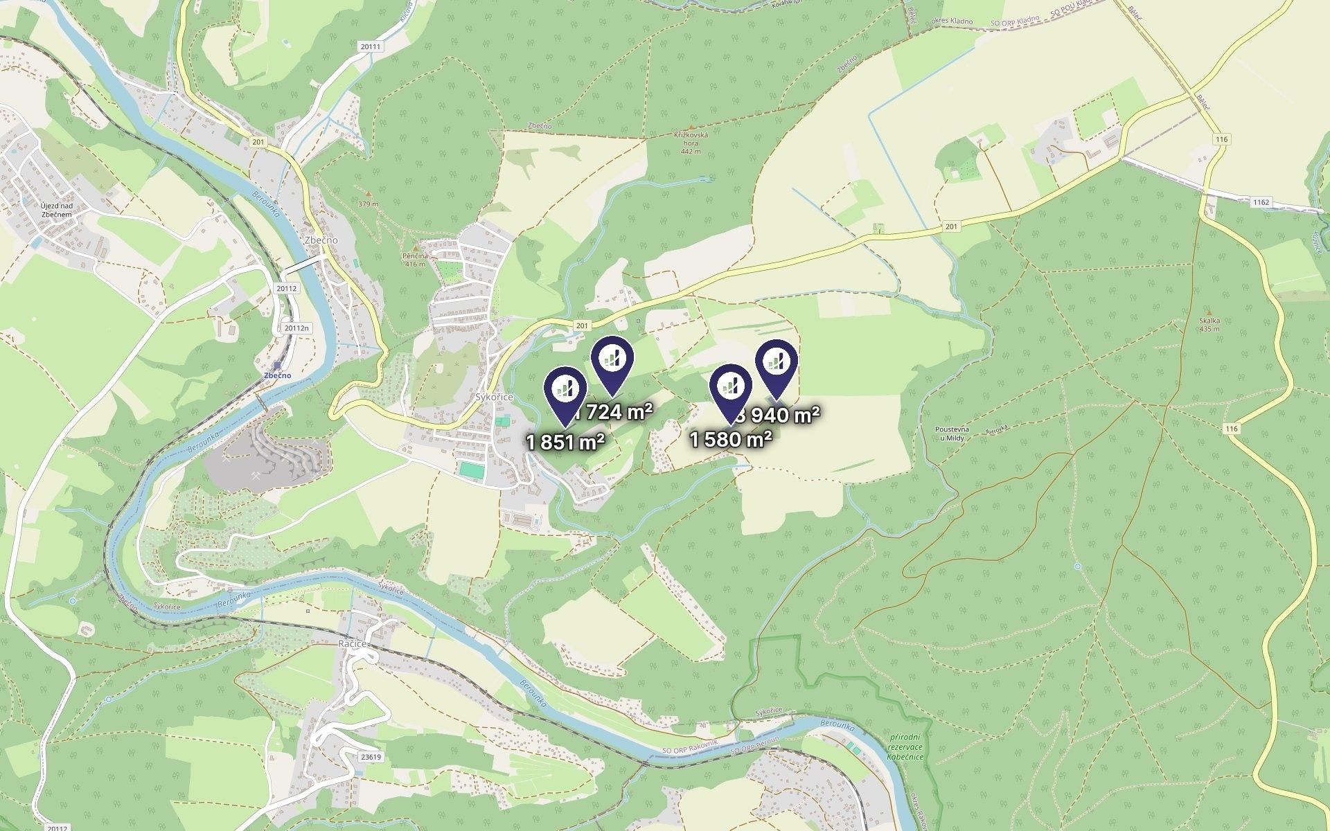 Zemědělský pozemek · 9 095 m² · Sýkořice - 4